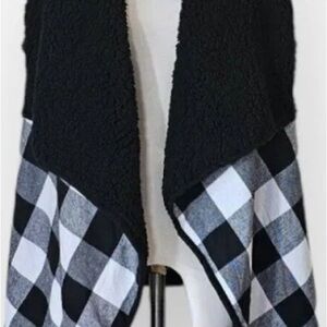 Black and White Checkered Women's Jacket